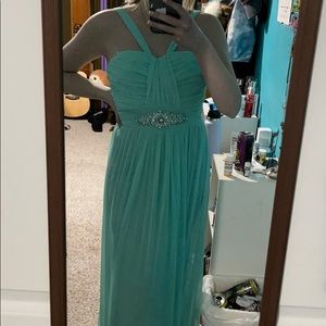 Sea foam Colored Floor Length Dress